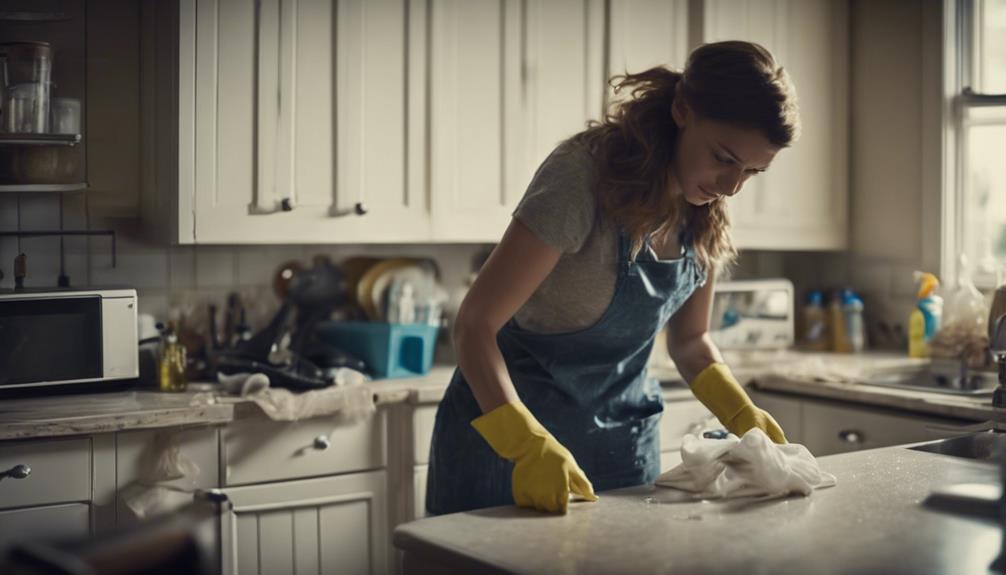 deep clean kitchen cupboards