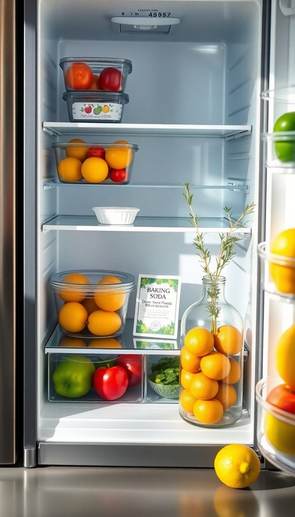 clean and deodorize fridge