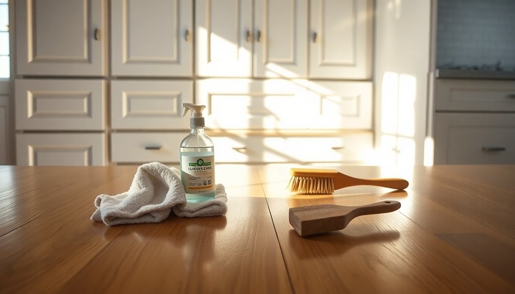 avoid damaging cabinet cleaners