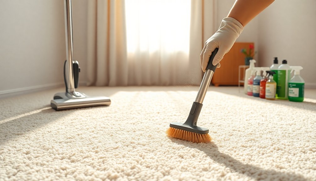 clean and sanitize carpets