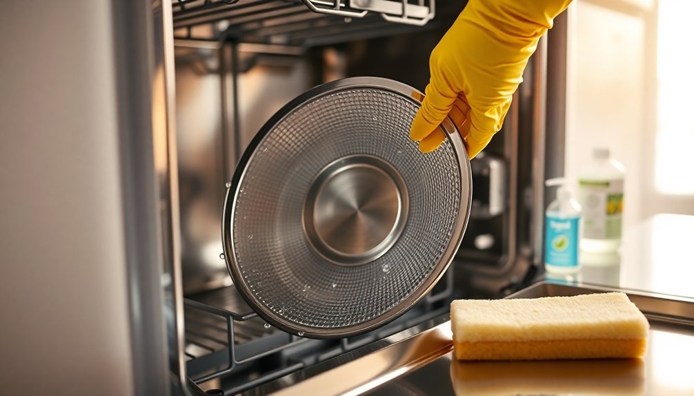 clean dishwasher filter regularly