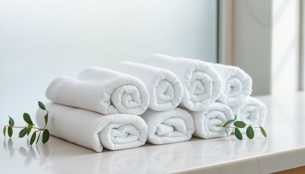 clean square towel folds