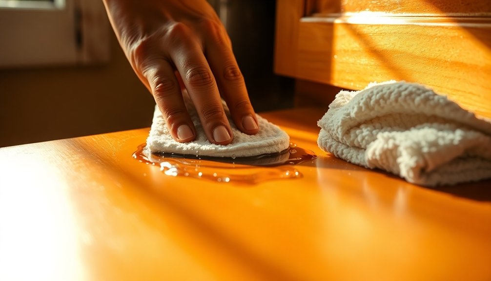 clean painted kitchen cabinets