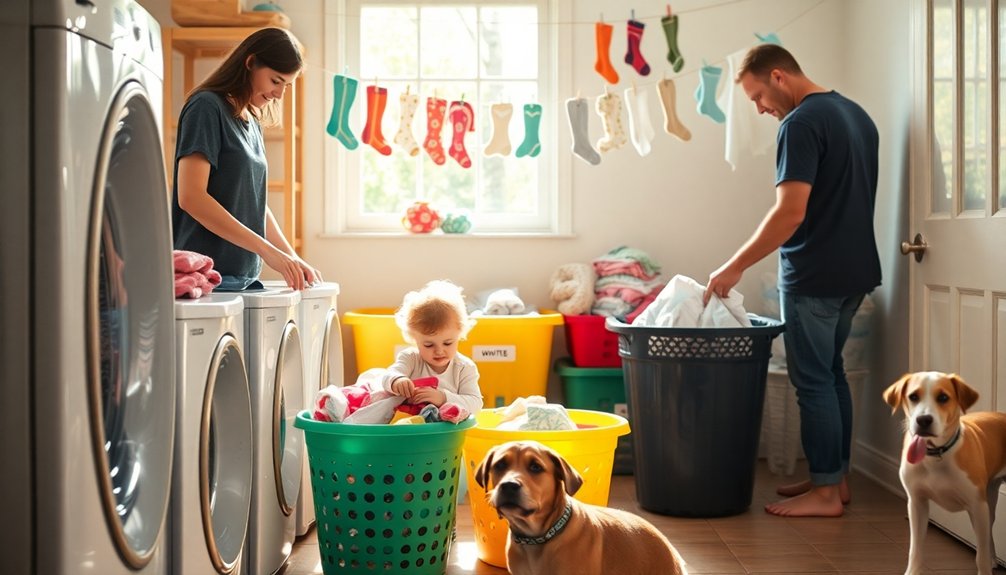 family laundry task involvement