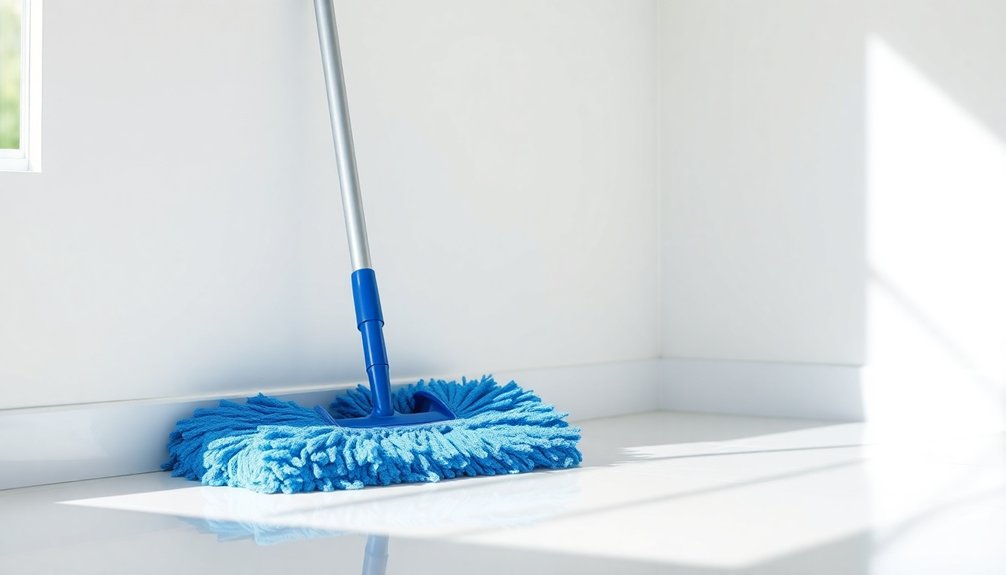 mop wall cleaning technique