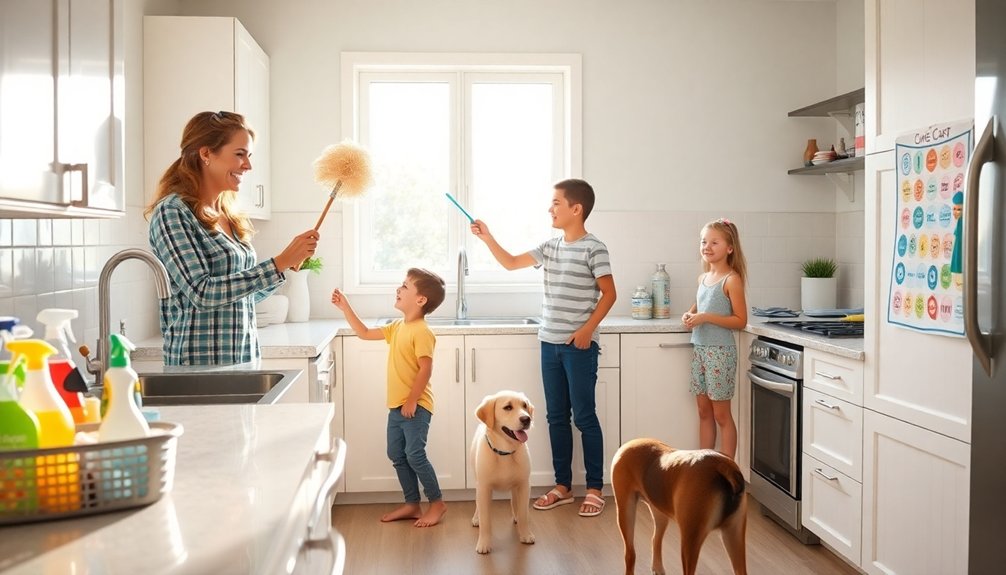 family cleaning teamwork strategies