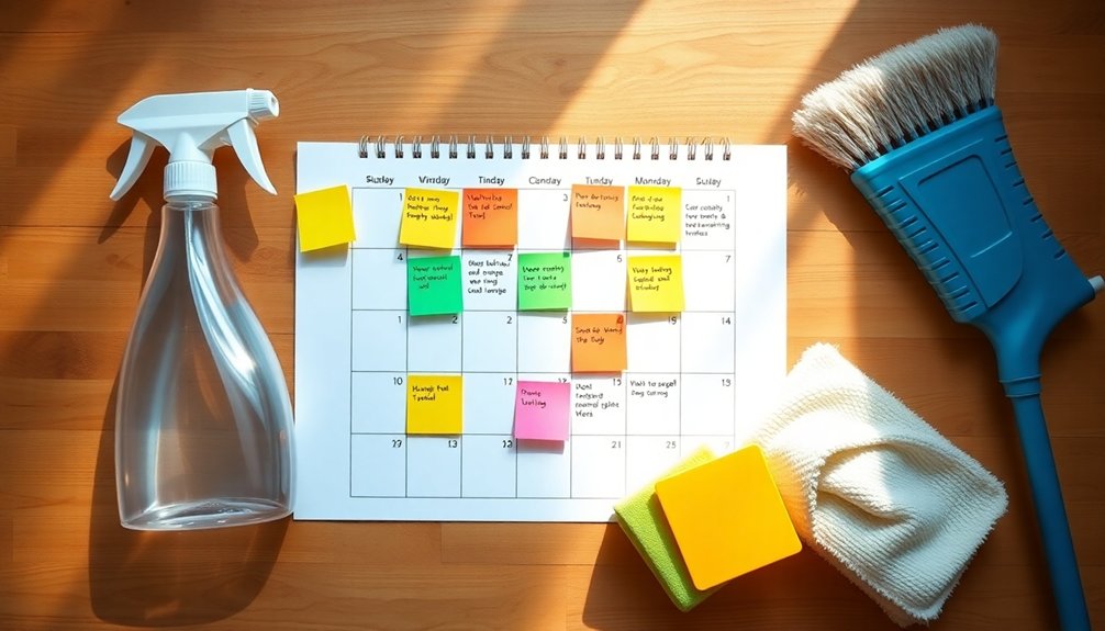 manageable cleaning task portions