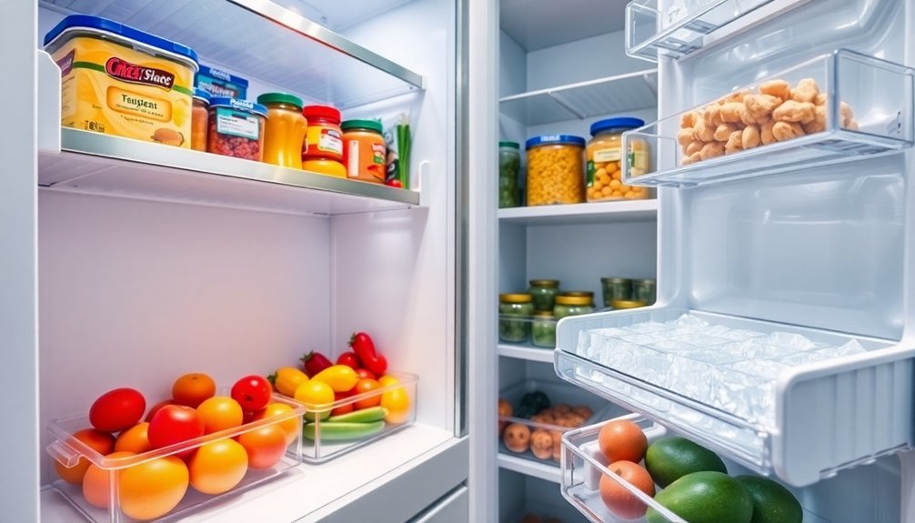 organize freezer for efficiency