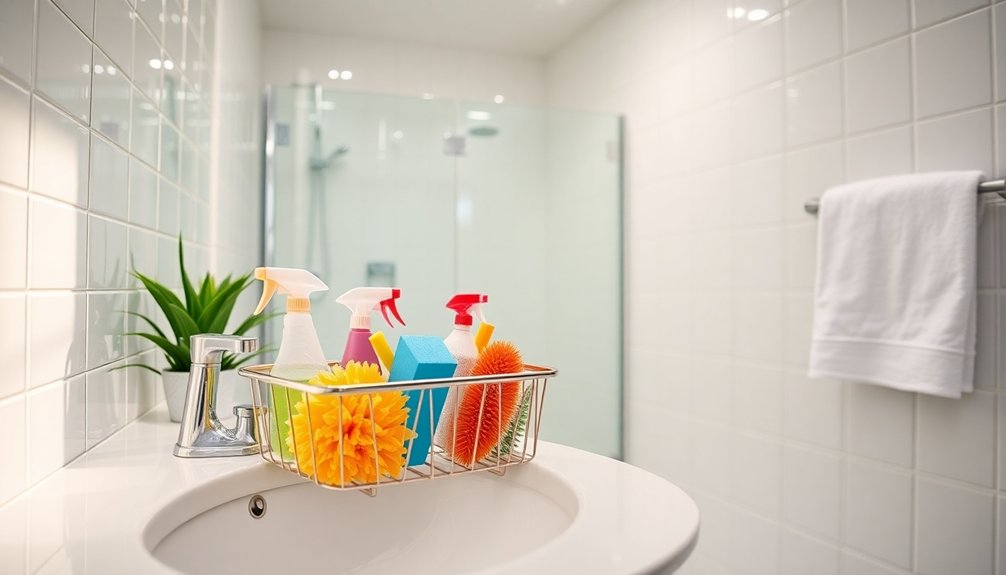 thorough bathroom cleaning routine