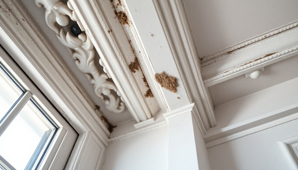 clean ceiling moldings regularly