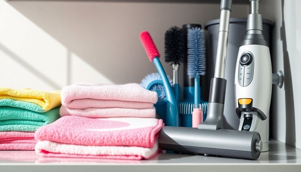 efficient cleaning supply organization