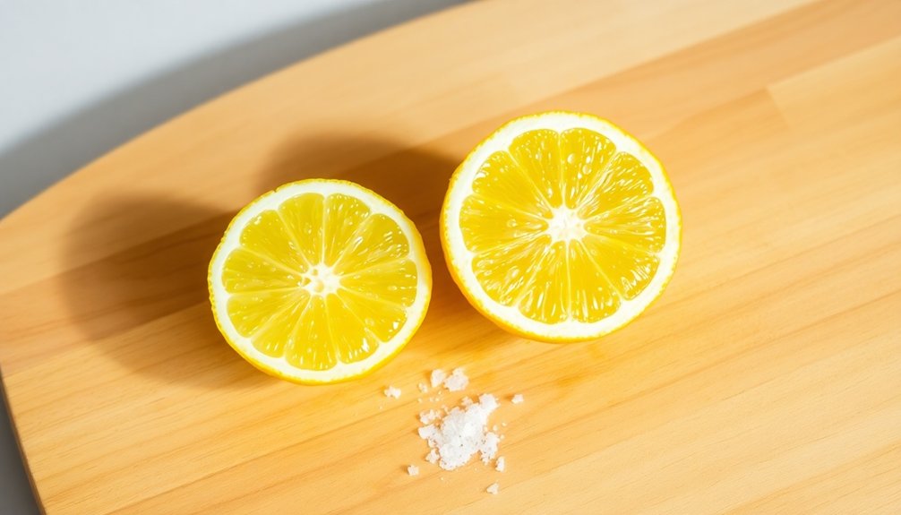lemon and salt cleaning