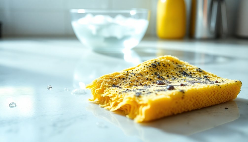 replace sponge weekly for hygiene