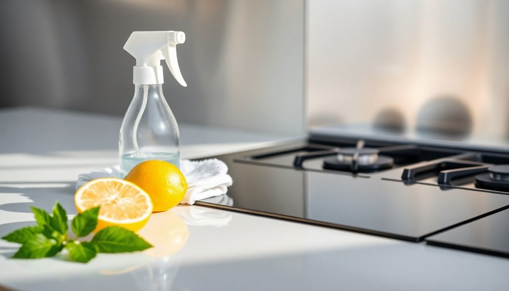 clean glass stove top