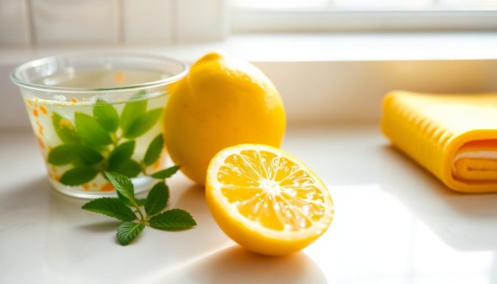 lemon juice for stain removal
