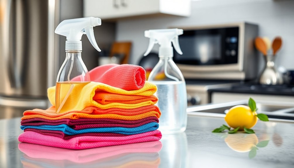 microfiber cloths enhance cleaning efficiency