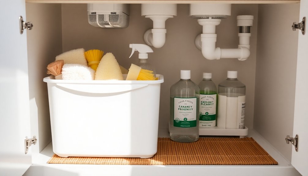 organize under sink efficiently