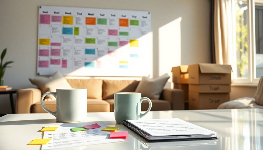 plan your decluttering schedule