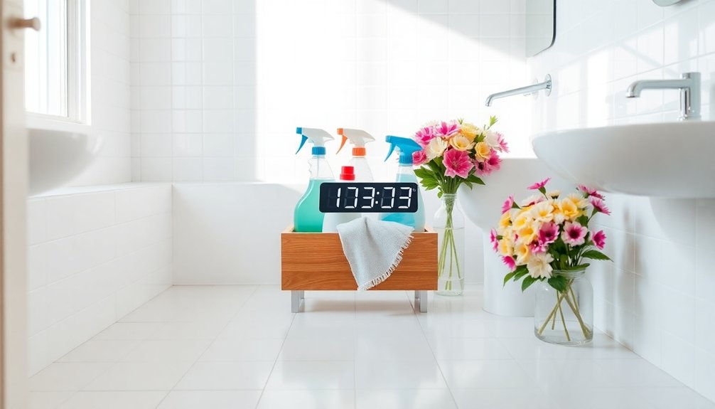 quick bathroom cleaning routine