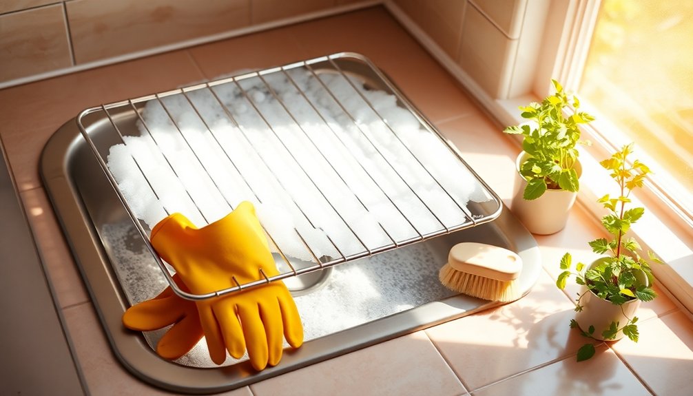 soak scrub rinse dry