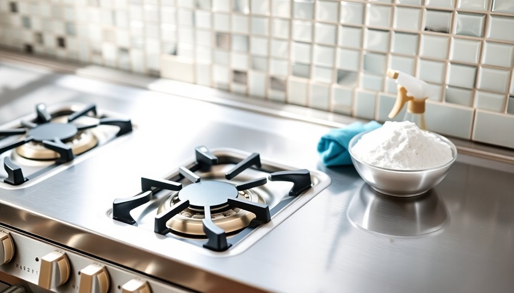 sparkling gas stove cleaning