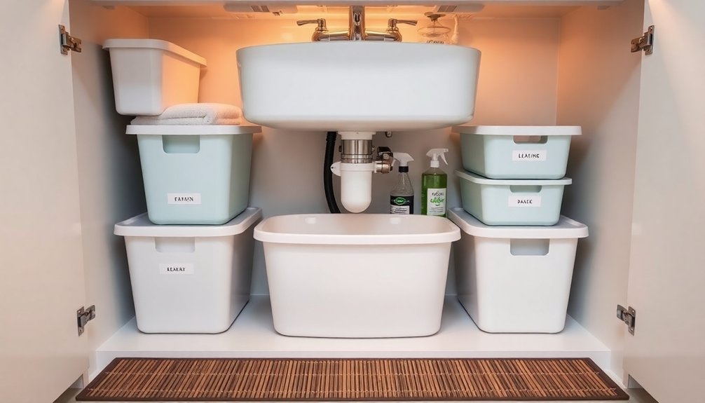 under sink storage organization tips