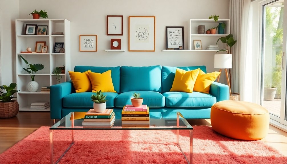 vibrant color enhances organization