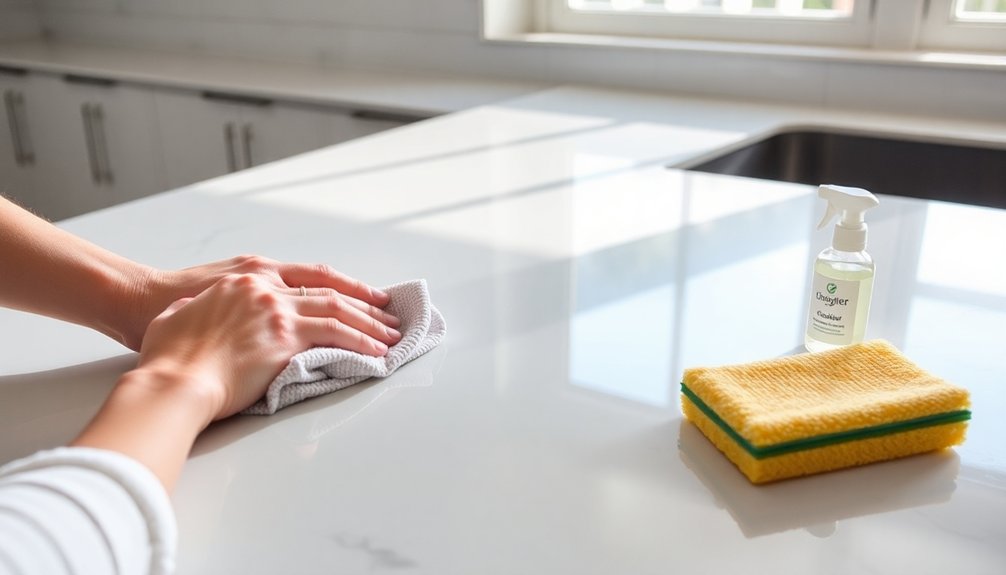 avoid abrasive cleaning methods