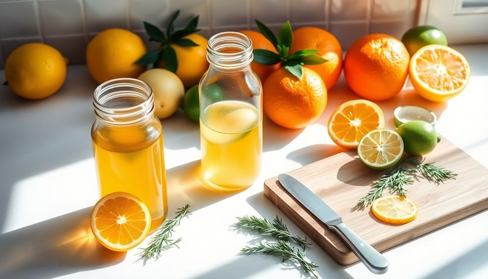 citrus infused vinegar preparation steps