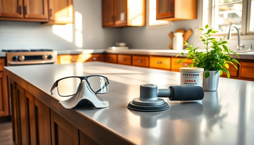 concrete counter safety measures