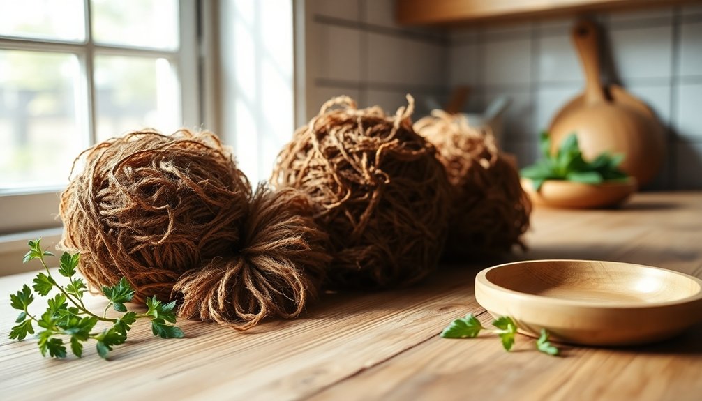 eco friendly coconut scrubbers