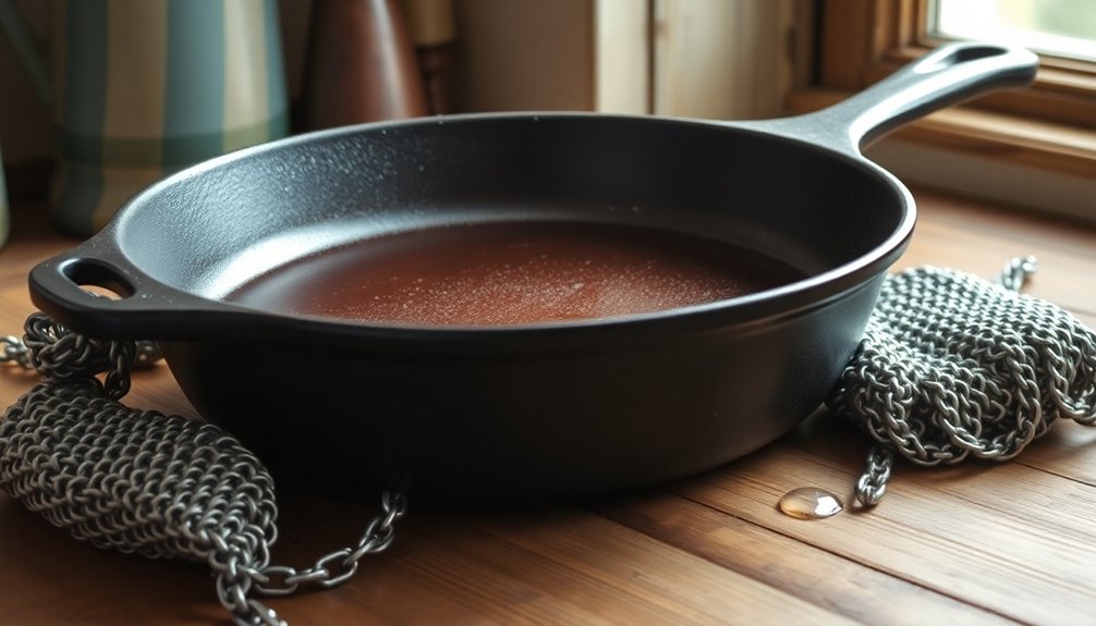 gentle cleaning with chainmail