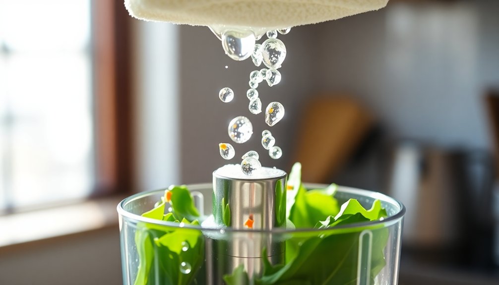 maintain blender blade hygiene