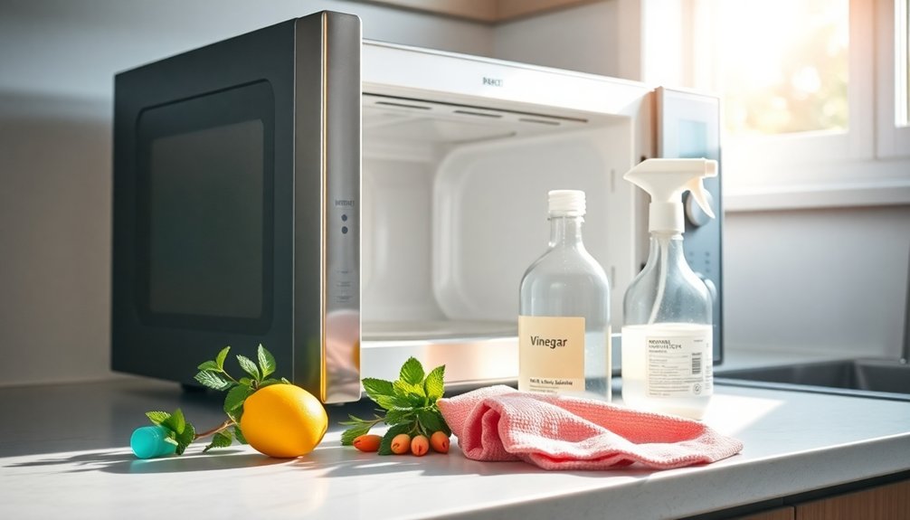 microwave cleaning supplies needed