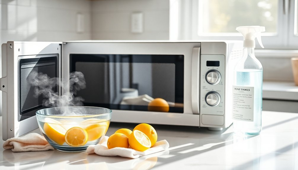 regular microwave cleaning schedule
