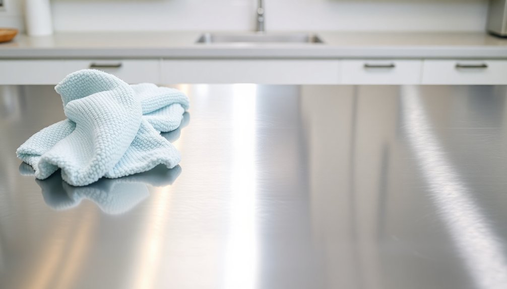 streak free stainless steel cleaning