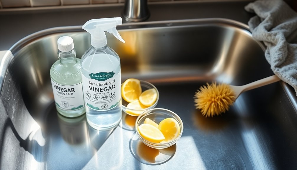 vinegar for hard water cleaning