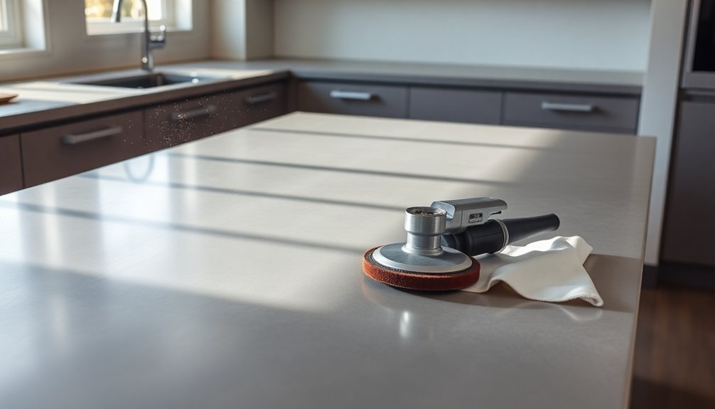 wet polishing preparation steps