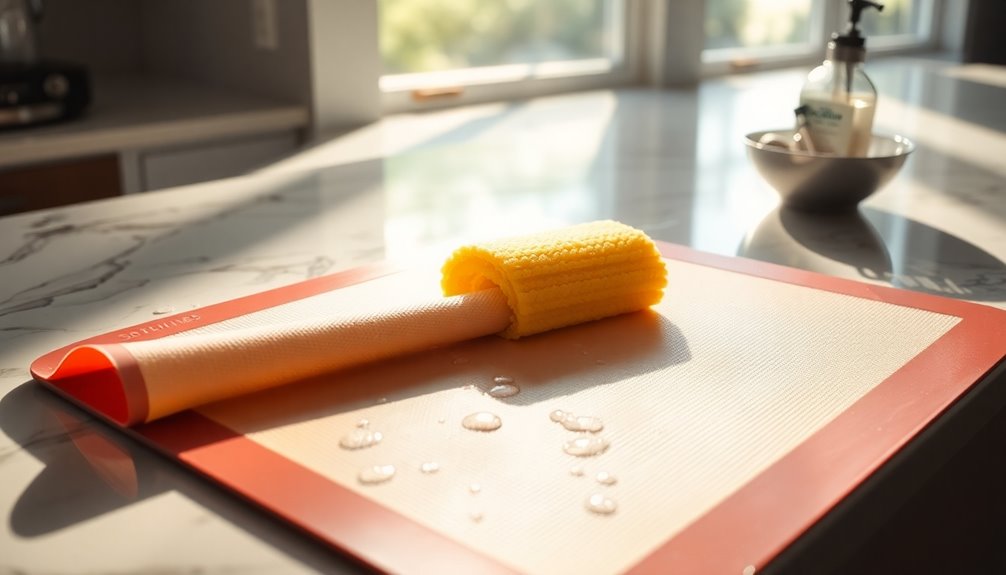 cleaning silpat baking mat