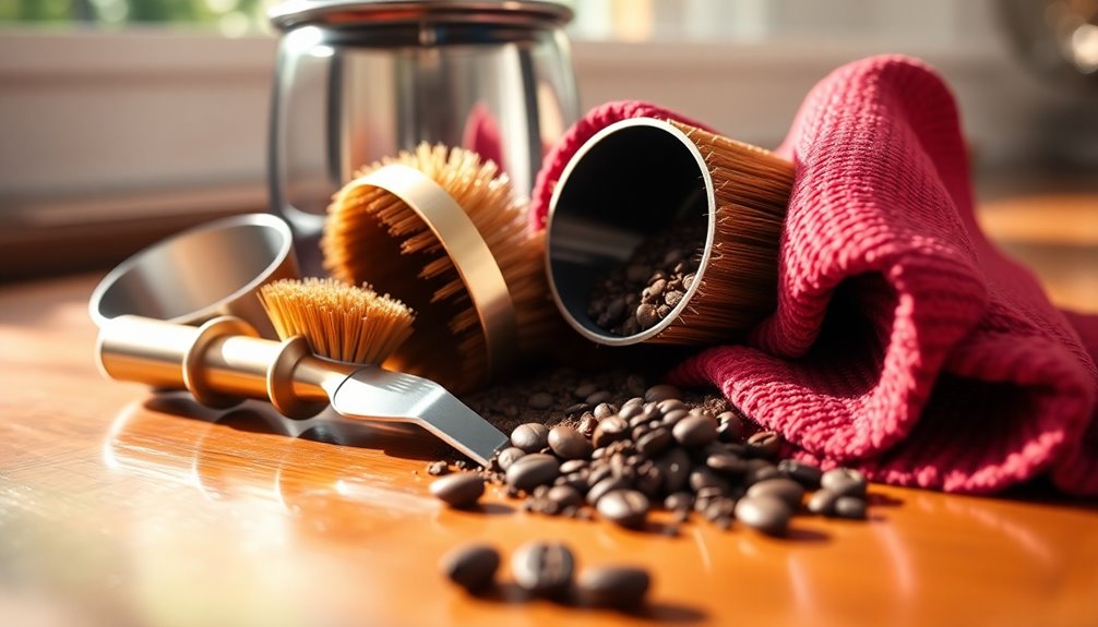 essential grinder cleaning tools