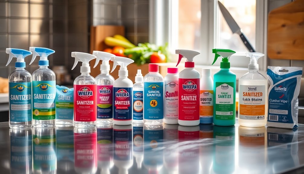food safe sanitizer options