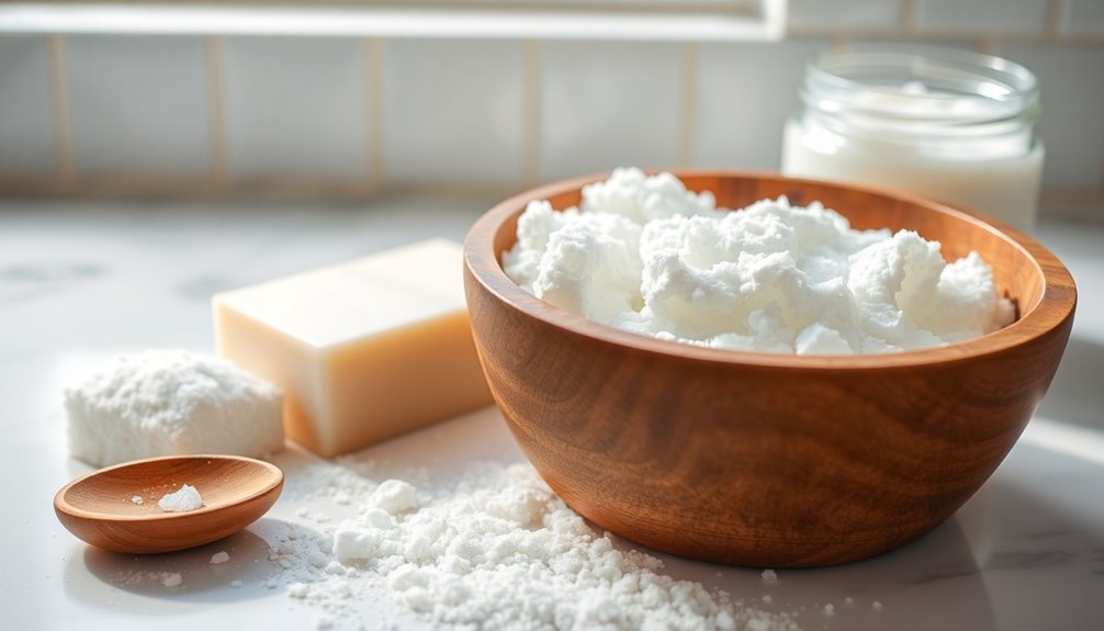 mix ingredients for scrub