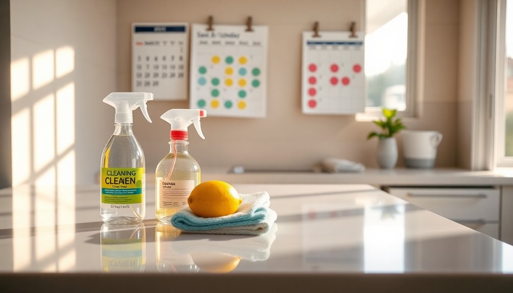 monthly cleaning team effort