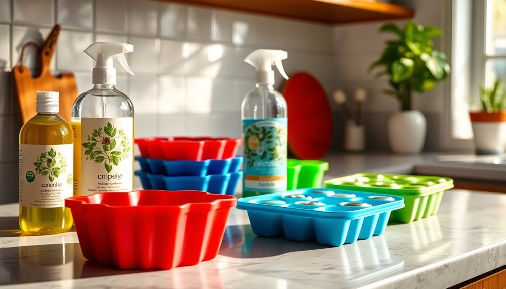 regularly clean silicone moulds