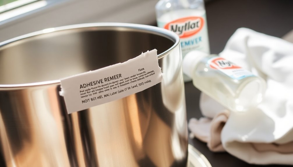 sticky labels leave residue