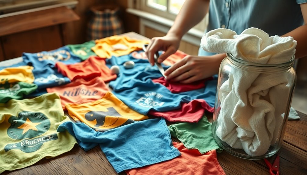 upcycle t shirts into rags