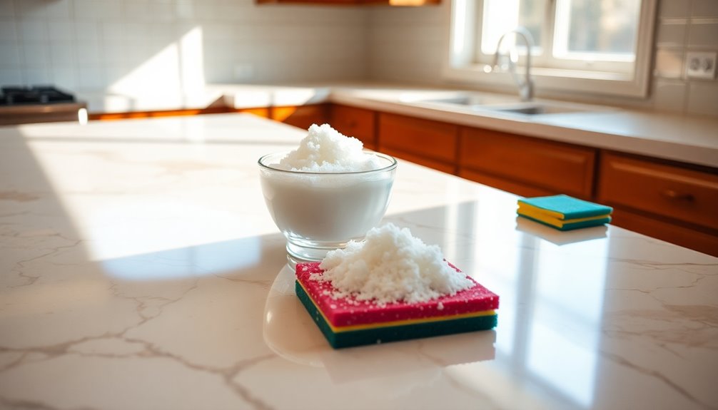 vinegar and baking soda cleansing