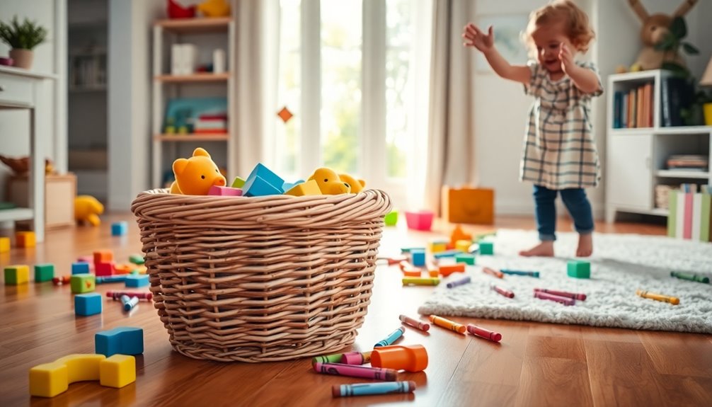 baskets for organized toy cleanup