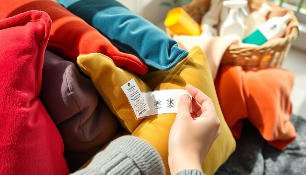 check labels for cleaning