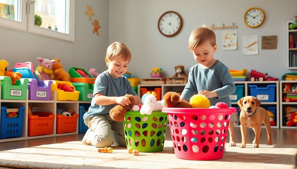 cleaning routine with kids